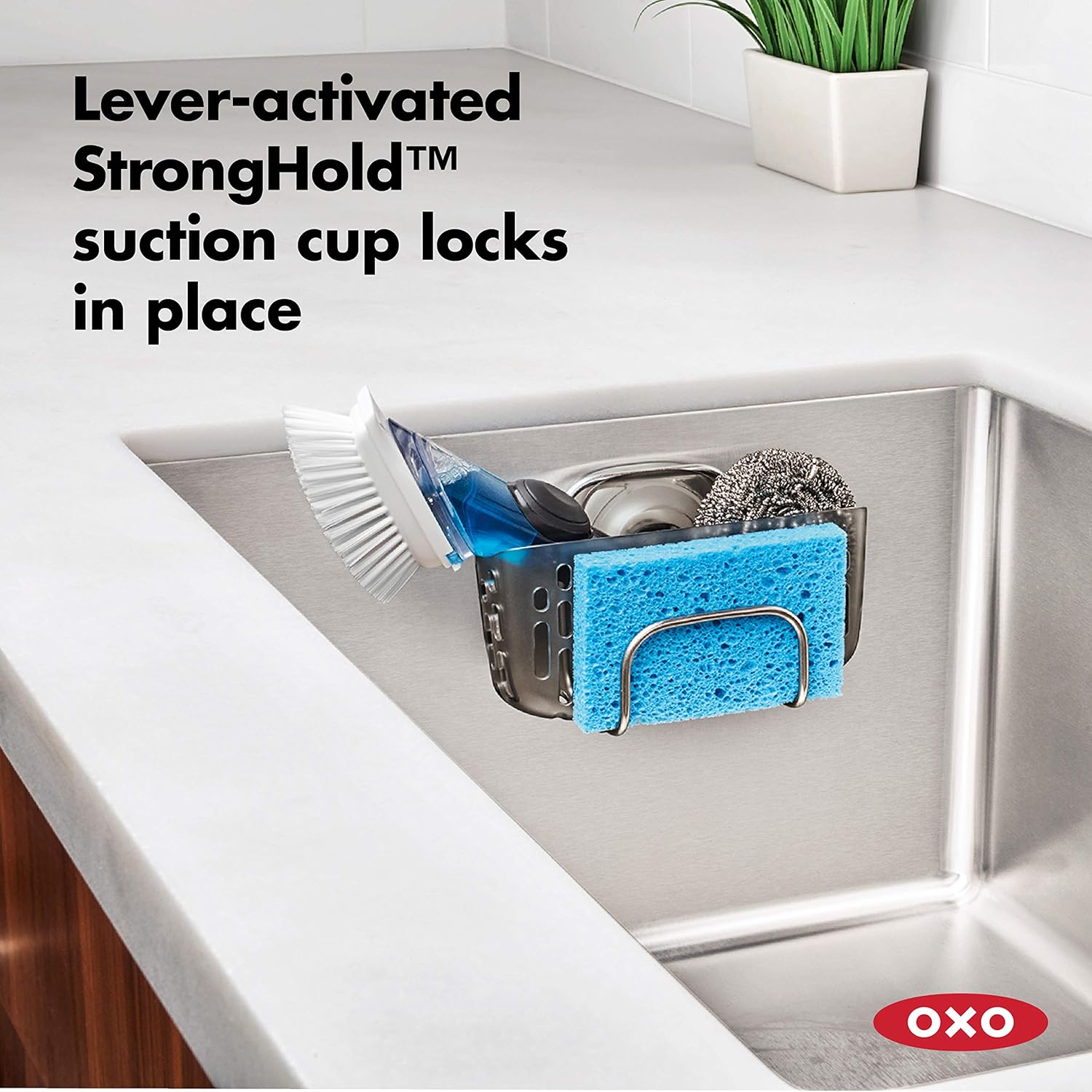 OXO Good Grips Stronghold Suction Sinkware Organizer