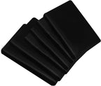 Satin Silk Complete Bedding Set - 6 PCS - Fitted sheet, Duvet Cover, 4 Pillow Cases. Color - Black Size - King