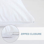 Terry Towelling Waterproof Zipped pillow protector 50x70cms
