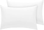 Pillow Cases 2 pack 400 Thread Count 100% Egyptian Cotton Hotel Quality Soft Sateen white pillowcases 2 pack -2 x King Housewife Pillow Cases (50 x 90cm)
