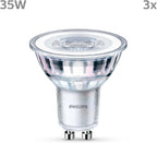 LED Classic Spot Light Bulb 3 Pack [Cool White 4000K - GU10] 35W, Non Dimmable. for Home Indoor Lighting