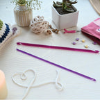 Knit Pro KP51422 5.50 mm Double Ended Traditional Tunisian Crochet Hook, Multi-Colour