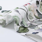 Eucalyptus Botanical Leaves Floral Kitchen Window Curtains Over Sink Boho Farmhouse Flower Leaf Small Window Treatment Sage Green Cafe Short Curtains for Bathroom Tier Drapes 27.5x39 inch