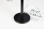 Weighted Paper Towel Holder Countertop Stainless Steel Napkin Holder for Large Roll Free Standing Paper Towel Roll Holder with Heavy Base Standing Vertical Paper Holder for Kitchen Rv (Matte Black)