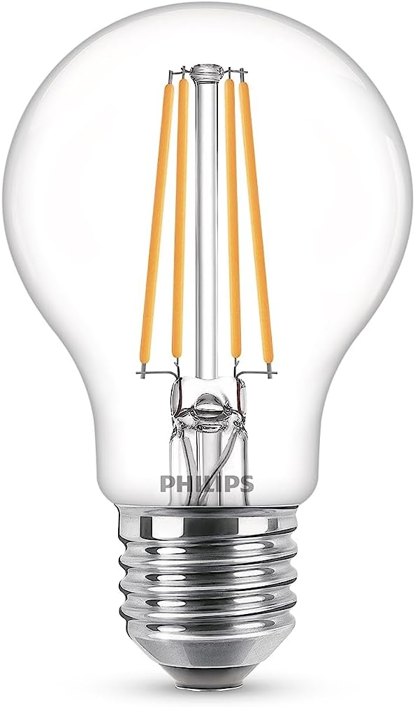LED Classic A60 Light Bulb Set of 2 [E27 Edison Screw] 7W = 60W Equivalent, Warm White (2700K), Non Dimmable