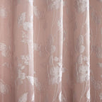 Emma Barclay Butterfly Meadow - Lined Eyelet Jacquard Curtains in Blush Pink - Width 66 x Drop 90" (168 x 228cm)