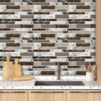 Tiles Self Adhesive Stick On Kitchen Tiles Kitchen Backsplash Self Adhesive Decal for Walls Bathroom Tile Transfers Sticker Marble Wall Sticker for Bathroom Waterproof Wall Decals 30×30