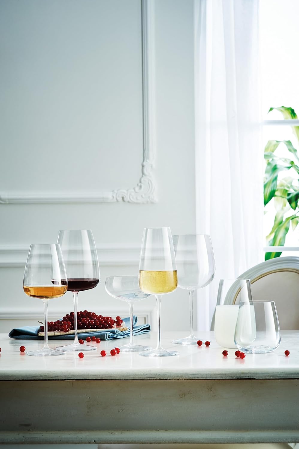 Luigi Bormioli - Talismano - Hi-Ball / Tumbler Crystal Glasses - Dishwasher Safe - Made in Italy - Set of 4, 590ml