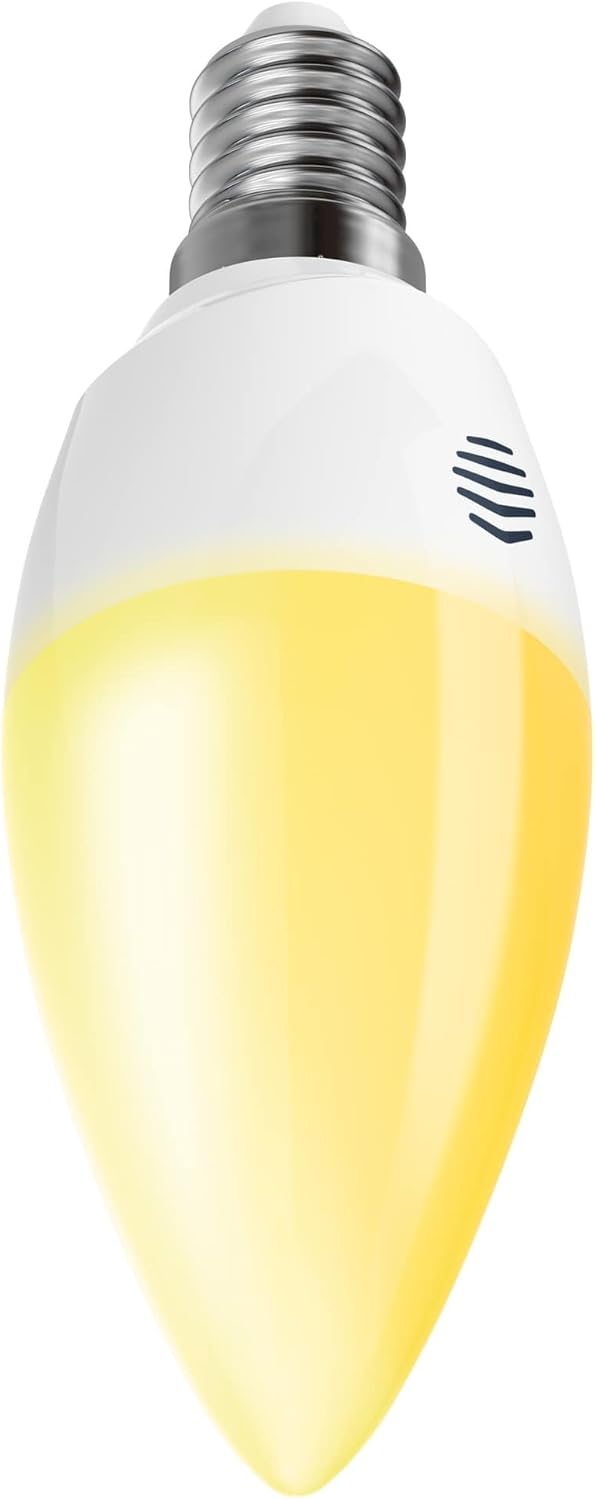 Smart Light Bulb E14 Dimmable (V9), Works with Amazon Alexa, White