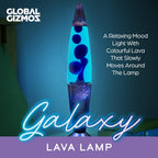 49009 Galaxy Lava Lamp/Matte Pattern Base/Retro Nostalgia/Relaxing Mood Light / 16 Inch Height