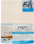 SETEX Mattress Protector, Cotton, Natural, 90 x 190 cm