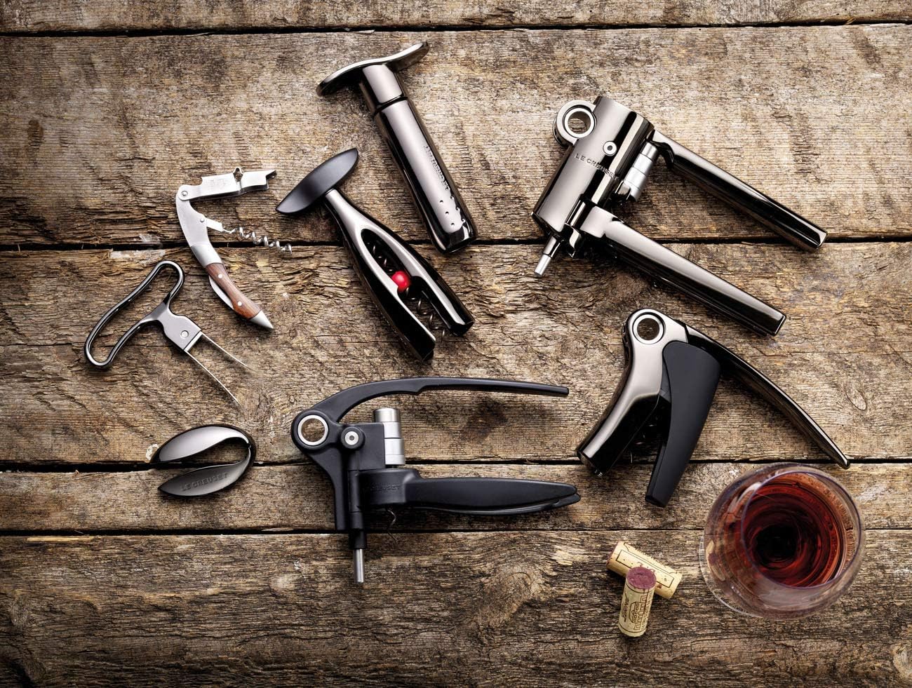 TM200L-31 Wine Accessories Table Model Corkscrew - Black Secondary image