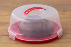Cake Caddy with Clear Lid – Secure Cake Storage & Transport Container | Serve & Display on the Same Base | Ideal for Bakes, Treats & Special Occasions