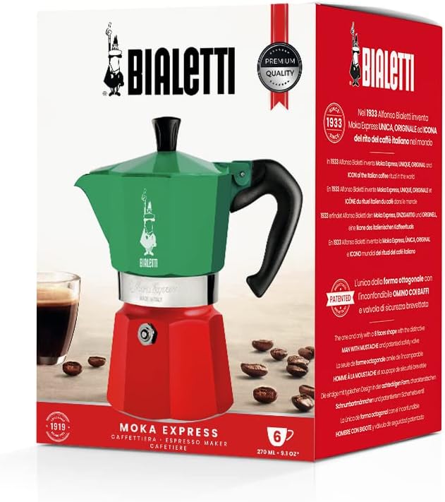 Bialetti Moka Express 6 Cup Espresso Maker