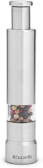 Salt and Pepper Mill, Stainless Steel, 2 Units, Silver