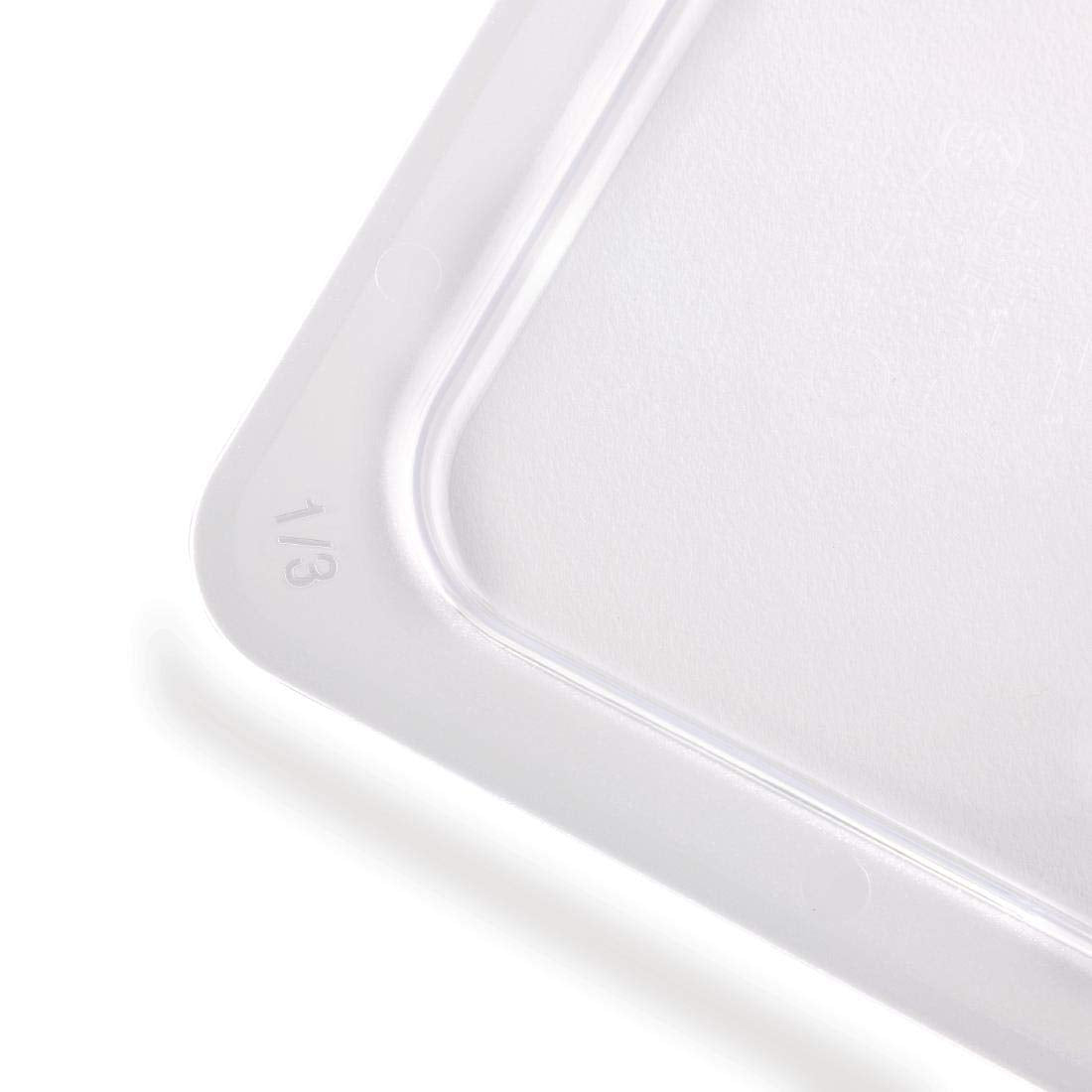 Vogue Polycarbonate Plastic 1/3 Gastronorm Lid Clear - Cover Lid for Containers U246 Secondary image