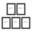 Rectangular Photo Frame, 13 cm x 18 cm, 5-Pack, Black