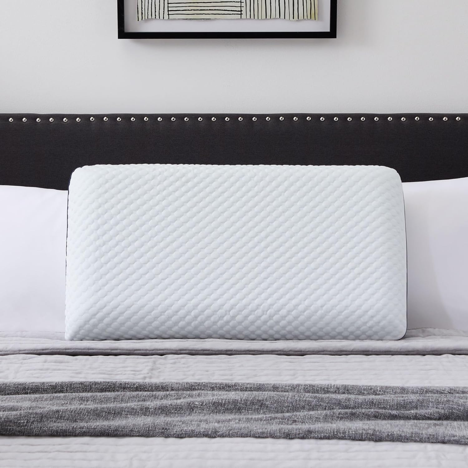 WEEKENDER Gel Memory Foam Pillow – 1 Pack Standard Size – Ventilated - Washable Cover,White (Package may vary)