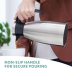Emsa 514499 Soft Grip Quick-Tip Vacuum jug 1.5 litres, BlackBerry