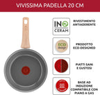 Lagostina Vivissima 20 cm Non-Stick Frying pan with Long Handle, Ceramic Coating, Fast Heating and Even Cooking, Suitable for All Heat Sources, Including Induction