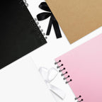 20.5 x 20.5 cm 40 Pages DIY Scrapbook Photo Album Hardcover Kraft Blank Page Memory Book for Wedding Anniversary Family Baby Khaki