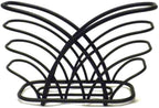 Spectrum Flower Napkin Holder (Black) - Dispenser & Décor for Kitchen, Dining Room, Outdoor, & Bar Tabletop Storage