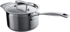 3-Ply Stainless Steel Saucepan with Lid, 16 x 9.5 cm, Silver, 96200916001000