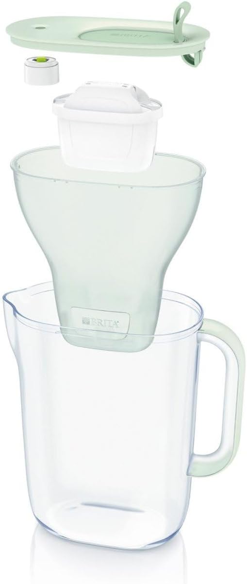 BRITA Style Eco Green Water Filter Jug (2.4 L) Including 1 Maxtra Pro All-in-1 Cartridge - Sustainable Water Filter in Modern Design to Reduce Limescale, Chlorine, Lead & Impurities Secondary image