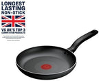 Titanium Essential Frying Pan 24 cm, Non-Stick Coating, All Hobs Compatible Except Induction, Metal Safe, Flawless Glide, Everyday Use, B9410444