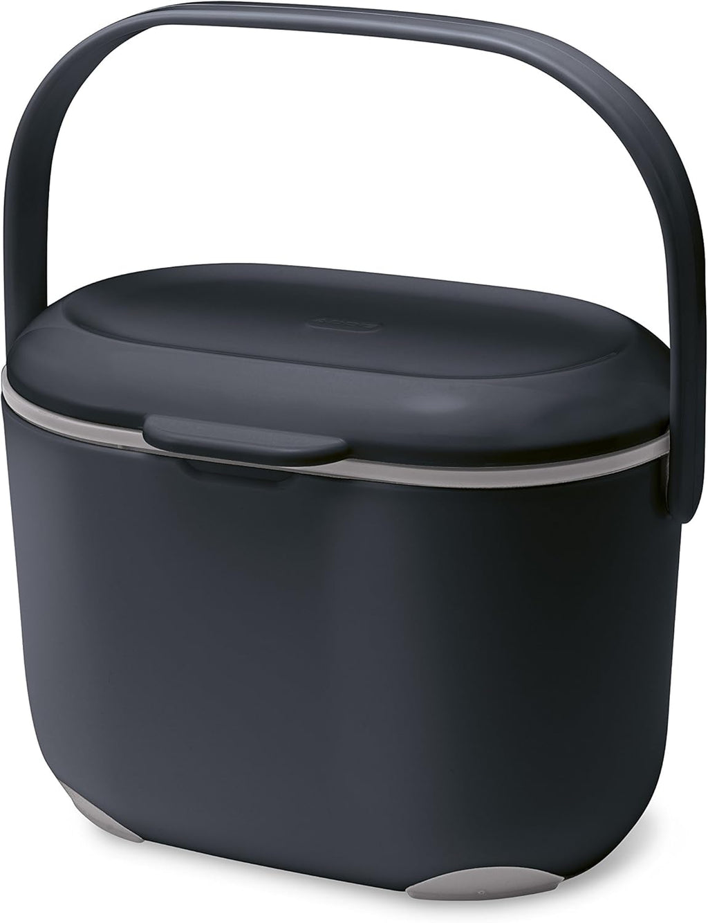 515630 2.5 Litre Kitchen Compost Caddy, Black/Grey, 2.5L