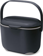 515630 2.5 Litre Kitchen Compost Caddy, Black/Grey, 2.5L