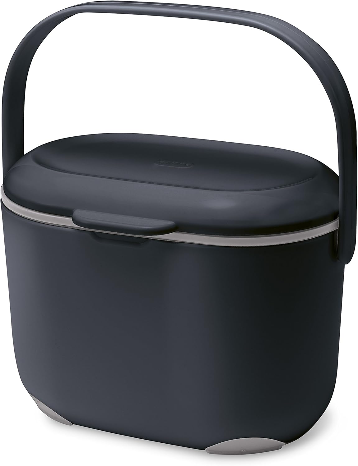 515630 2.5 Litre Kitchen Compost Caddy, Black/Grey, 2.5L