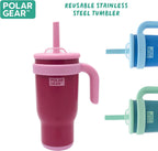 520ml Kids Stainless Steel Water Bottle Tumbler with Straw – Double Wall Insulated Water Bottle with Straw for Children - BPA-Free, Leakproof Kids Cups to Keep Drinks Cooler for Longer