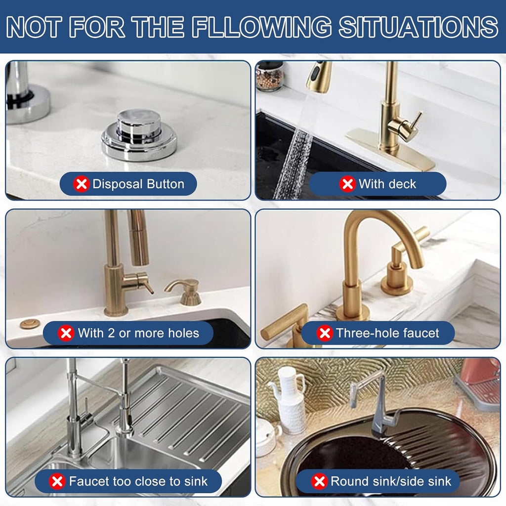 Diatomite Kitchen Faucet Mat - 16-Inch Kitchen Sink Splash Guard, Water Absorbing Stone Tray for Sink, Stone Fast-Drying Faucet Mat for Kitchen Counter Sink Accessories [White, 23.6'' x 3.9'']