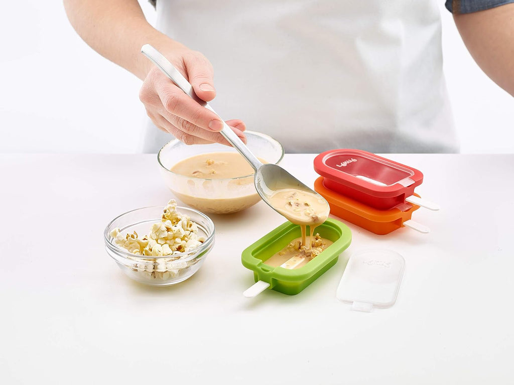 Popsicle Mould Stackable, Multi-Colour, 10.5 x 6.5 x 2.6 cm, 4 Pieces