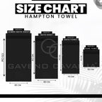 New Hampton Pack of 4 Bath Towel Set, 100% Ringspun Cotton, Extra Absorbent 450 GSM Luxury Bath Sheets, Black, 4PK