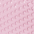 My Style Rattan Effect Set of 4 Kitchen, Living room, Bathroom, Bedroom, Utility Small Rectangular Storage Baskets 4 Litres - Pink