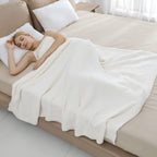 bearberry Super Soft Fluffy Throw Blanket Lightweight Cozy Warm Throw Blankets for Couch Bed Sofa All Season(Cream, 50”x60”)