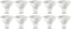 LED GU5.3 MR16 Spotlight Bulb, 4.5W (Equivalent to 35W), Warm White, Non Dimmable - Pack of 10