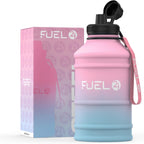 1.3L/2.2L Water Bottle Metal - STRONG, Drop & Leakproof BPA free 1L 2L Stainless Steel (2 Litre) - Large Gym Bottles for Men, Sports Water Bottle, Travel, Hiking Water Bottle