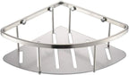 CS005 Wall Mounted Stainless Steel Bathroom Shower Corner Caddy Rust Proof, Brushed Steel