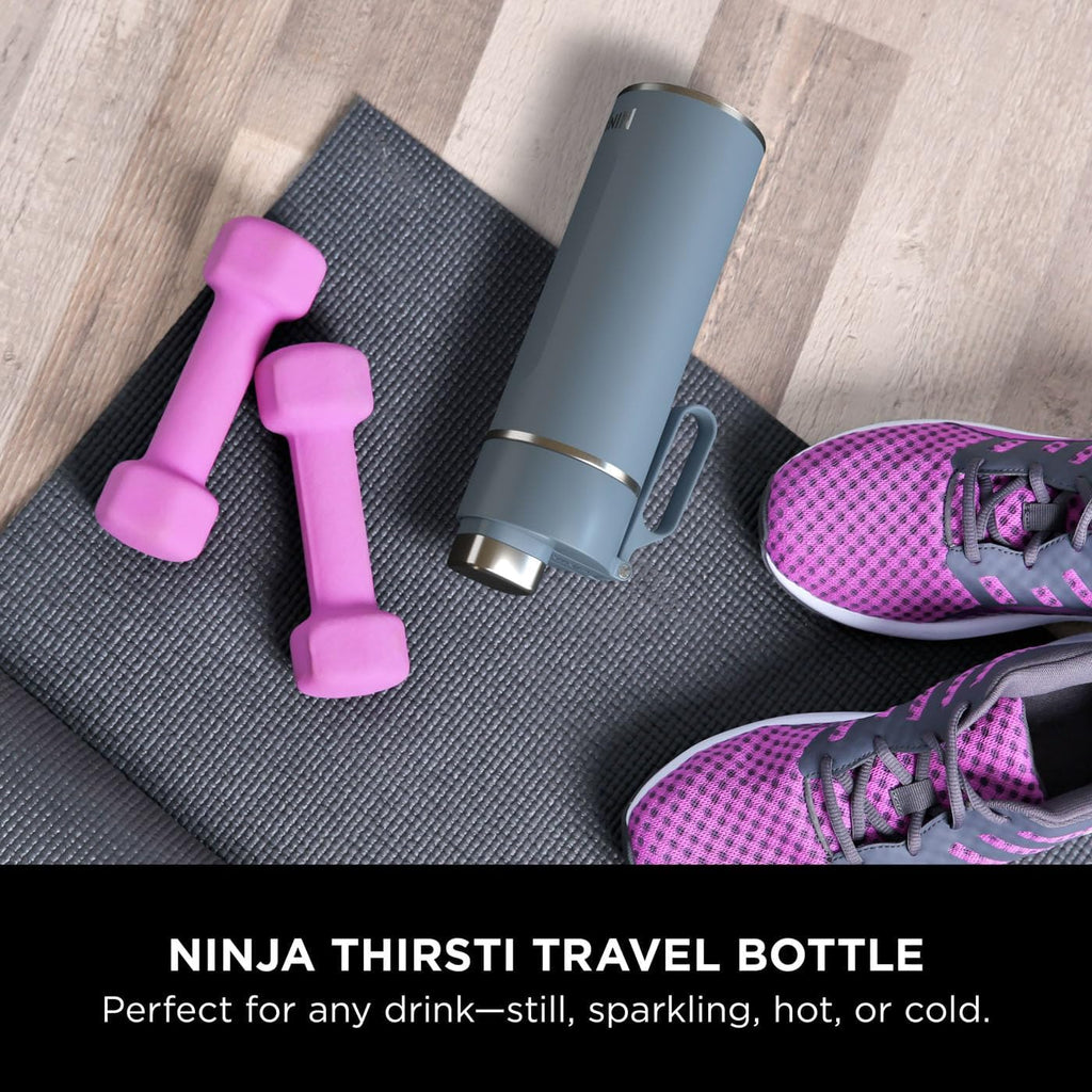 Thirsti Water Bottle and Flask 700 ML With Leak-Proof Lid, Designed For Carbonated, Hot & Cold Drinks, Ideal For Travel & Sports, Triple Insulated, Stainless Steel Bottle, Blue, DW2401EUUKBL