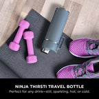 Thirsti Water Bottle and Flask 700 ML With Leak-Proof Lid, Designed For Carbonated, Hot & Cold Drinks, Ideal For Travel & Sports, Triple Insulated, Stainless Steel Bottle, Blue, DW2401EUUKBL