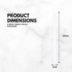 Candles Tapered Dinner Candles Ivory Unscented Wax Pack of 50 | 7 Hour Burn Time Elegant Long Candles for Home Decor, Events, Celebrations & Dining