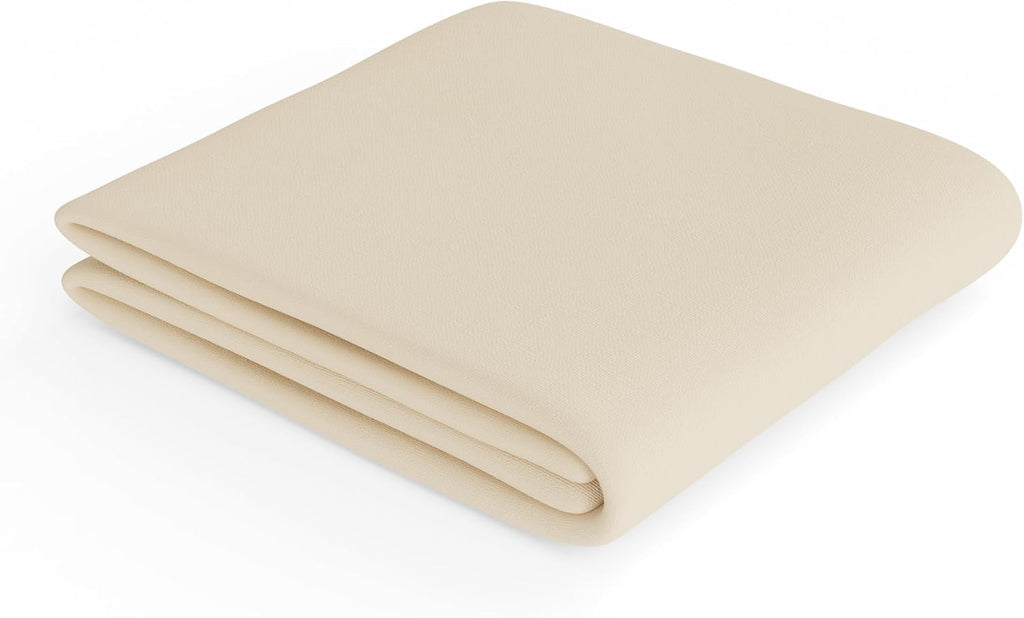 Bedding Soft Microfibre Super King Fitted Sheet with 12 inch (30 cm) Deep Pocket, 180 x 200 cm, Beige