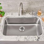 Revolutionary Clog-Free Sink Strainer Basket with Stopper, Stainless Steel