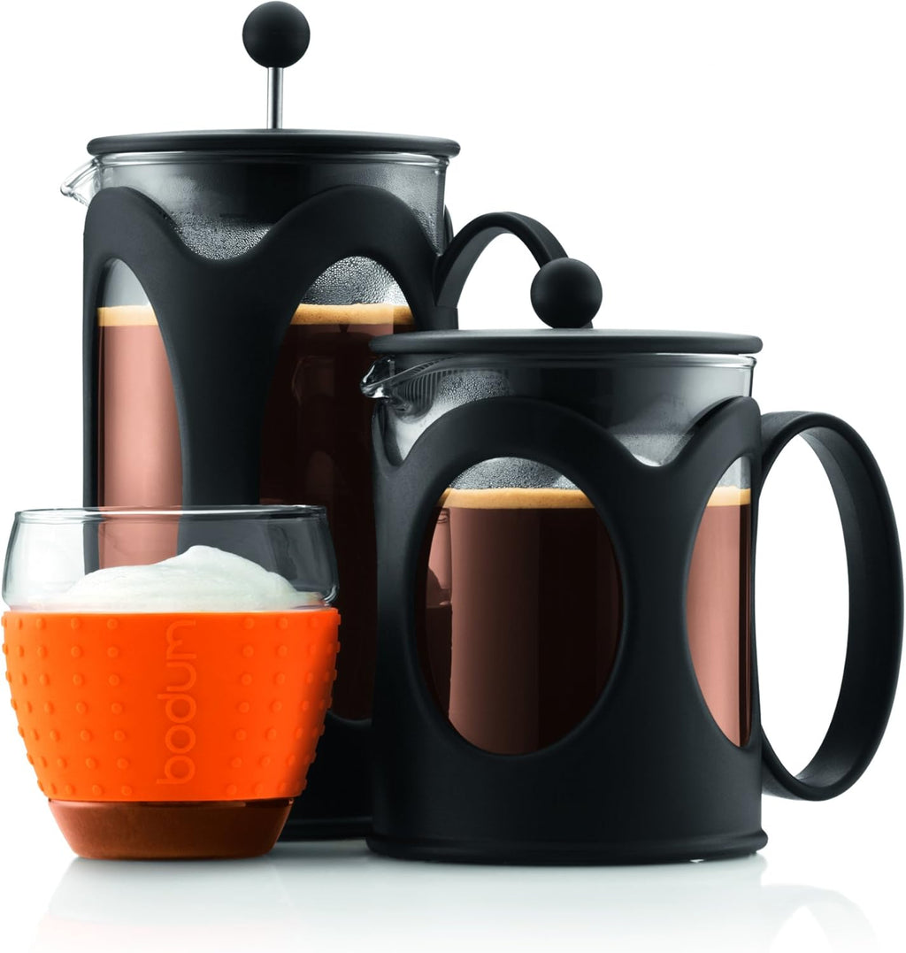Kenya French Press - 500ml / 4 Cups Coffee Maker - Heat-Resistant Borosilicate Glass & Stainless Steel - Dishwasher Safe Cafetiere - Made in Portugal