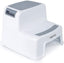2 Step Stool for Kids, Sturdy Double Step Stool for Toddlers, Anti-Slip Stool for Children,Toddler's Stool for Potty Training and Use in the Kitchen and Bathroom Easy to Clean and Portable