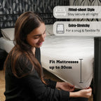 Quilted Waterproof Mattress Protector - Hypoallergenic & Breathable Premium Microfiber Single Mattress Protector Stretches up to 30cm (Single - 90x190cm)