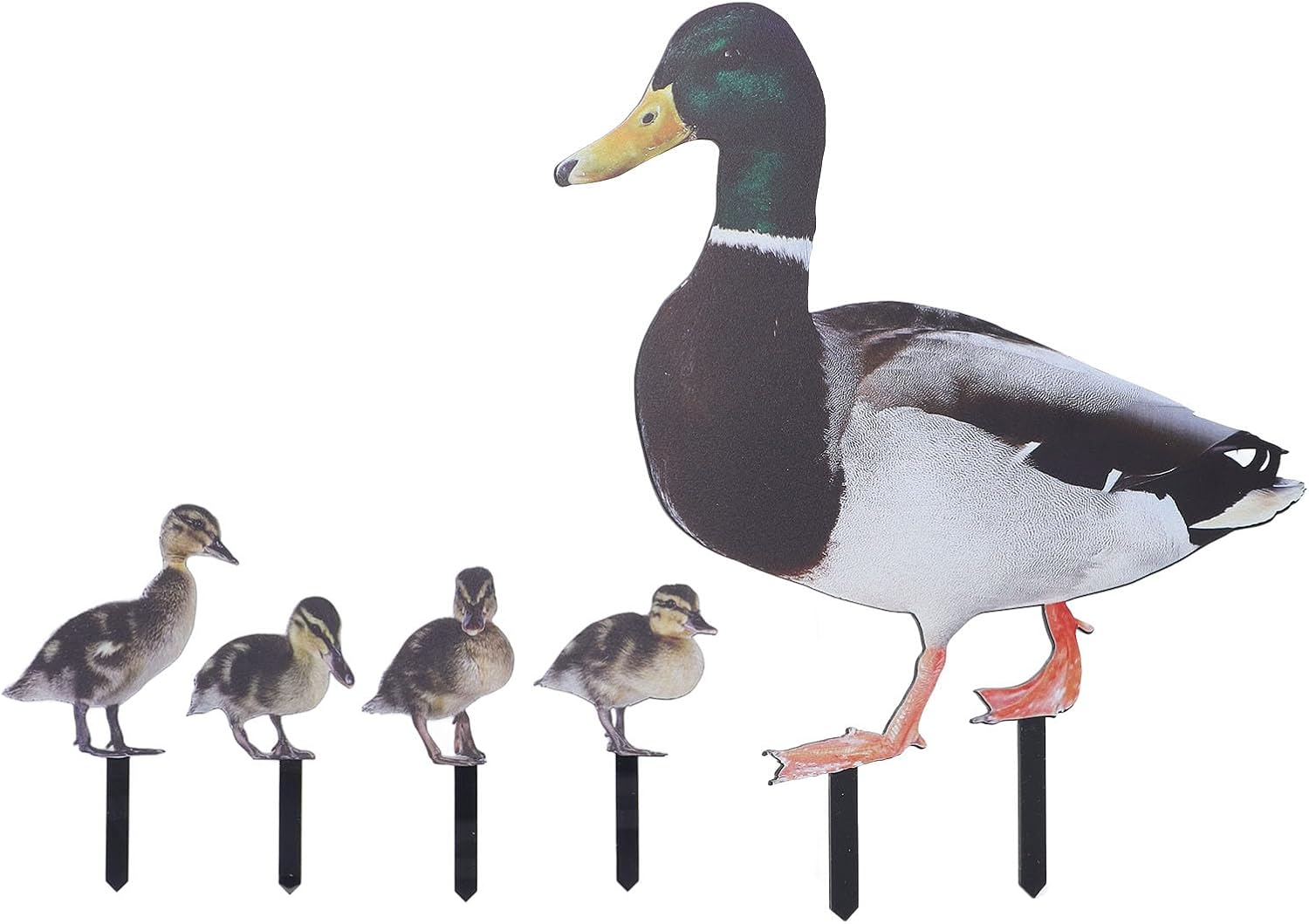 Duck Garden Stakes, 3D Duck Garden Statue, Realistic Lifelike Acrylic Duck Decor for Courtyard, Lawn, Garden Decoration, Outdoor Farmhouse Pathway Lawn Decorations Main image